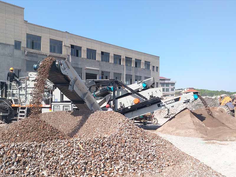 建筑砂生产客户现场